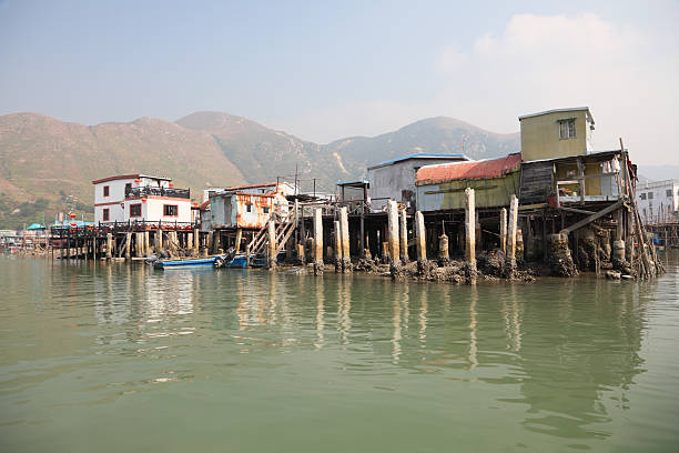 Chinese fishing village Tai O, Lantau Island Hong Kong